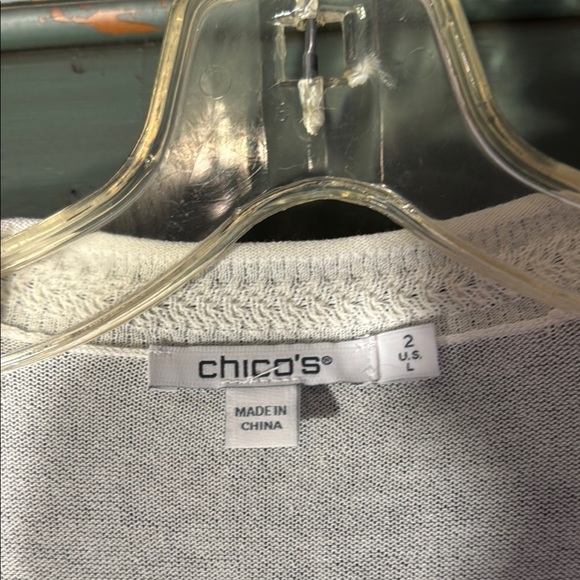 NWOT Chico's White Long Cardigan with Open Front and Lightweight Knit - Picture 2 of 7